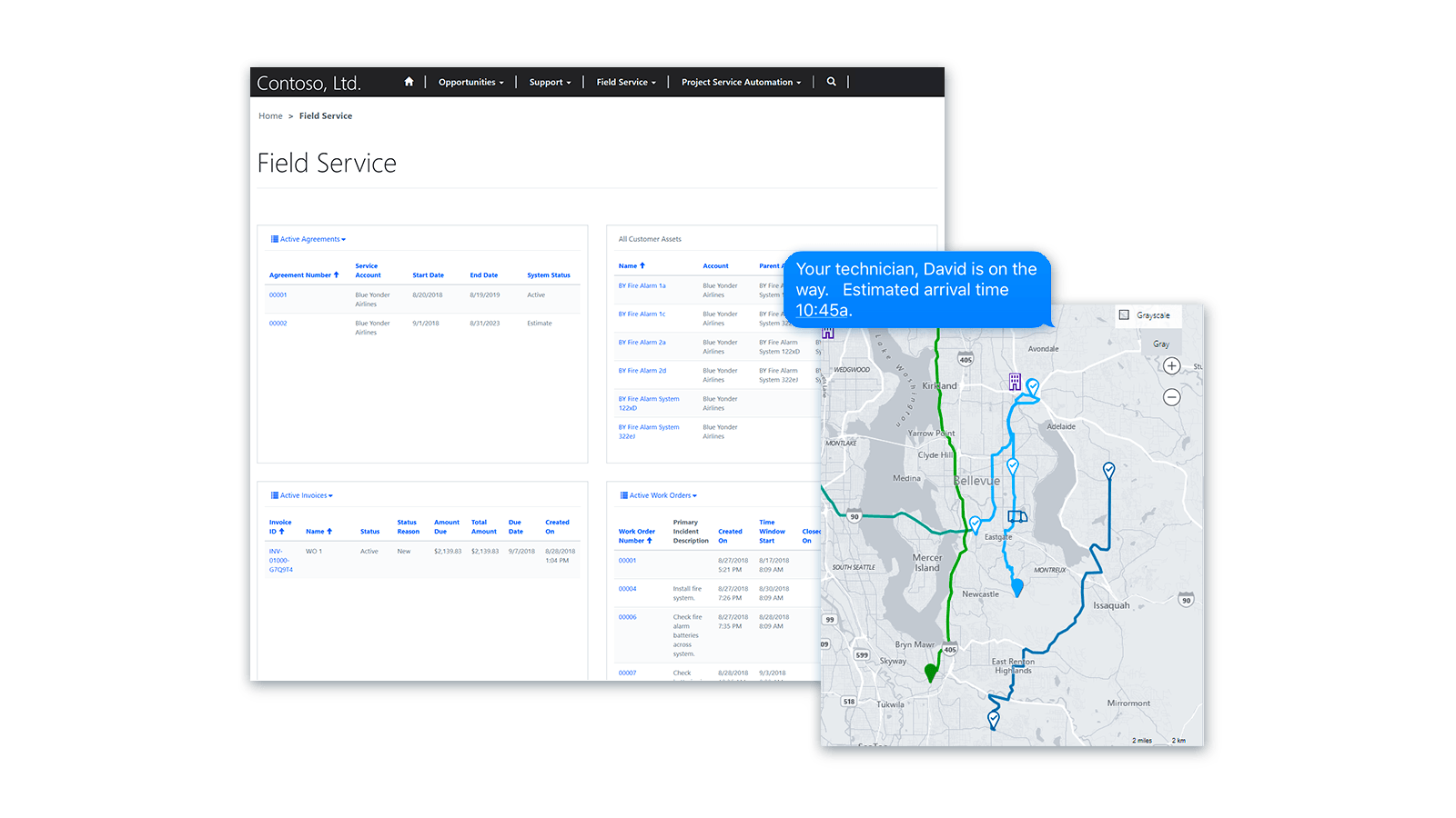 Dynamics 365 Filed Service Engage customers