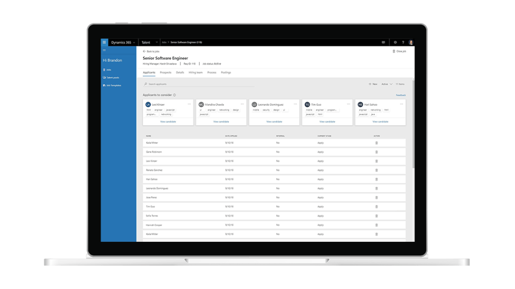 Dynamics 365 for talent