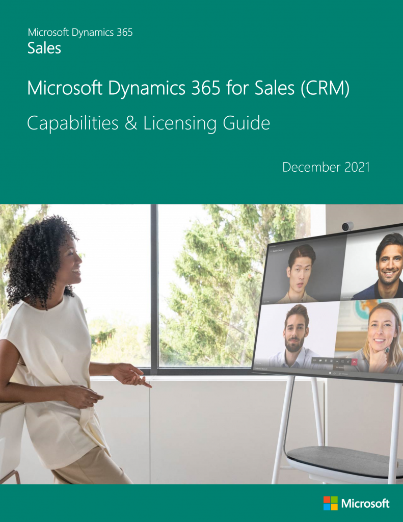 Dynamics 365 Sales Capabilities Guide